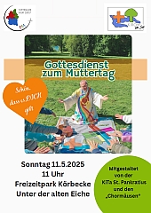 Ankündigung Muttertagsgottesdienst